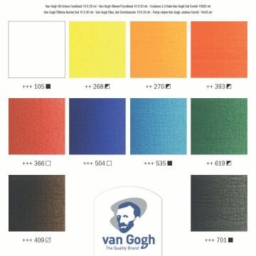 Van Gogh Yağlı Boya Combi Seti 14 Parça