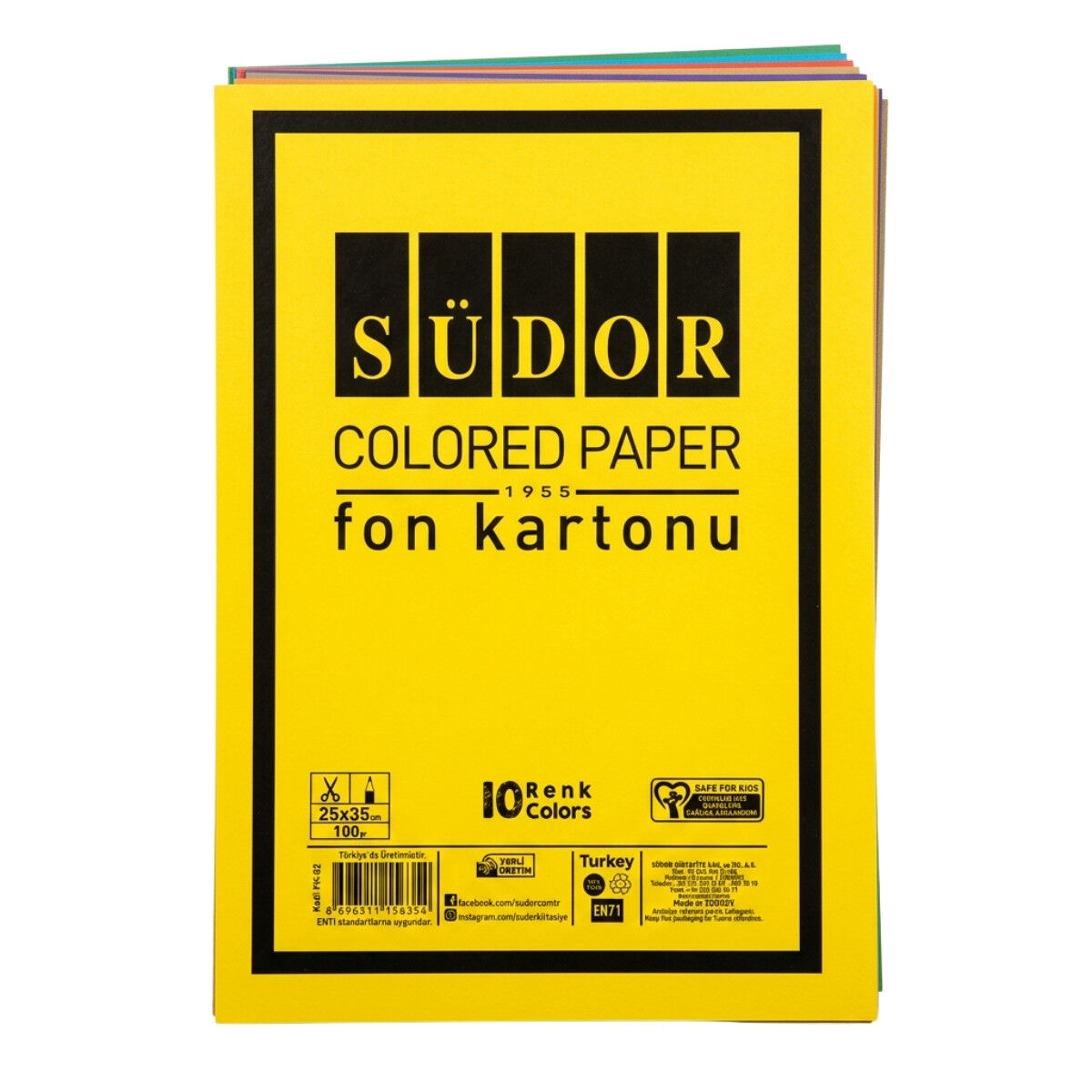 Südor Fon Kartonu 25x35cm 100gr 10lu