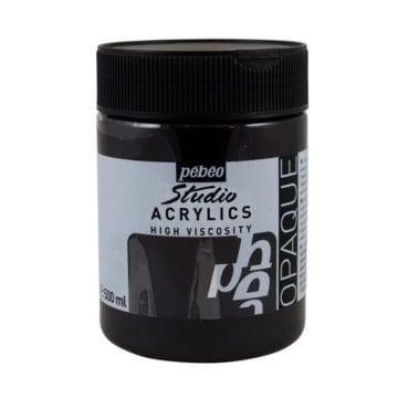 Pebeo Studio Akrilik Boya 500ml 73 Ivory Black Hue