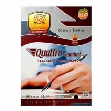 Factory&Genuine Quattro Karbon Kağıdı 42x30cm 100lü Standart Siyah