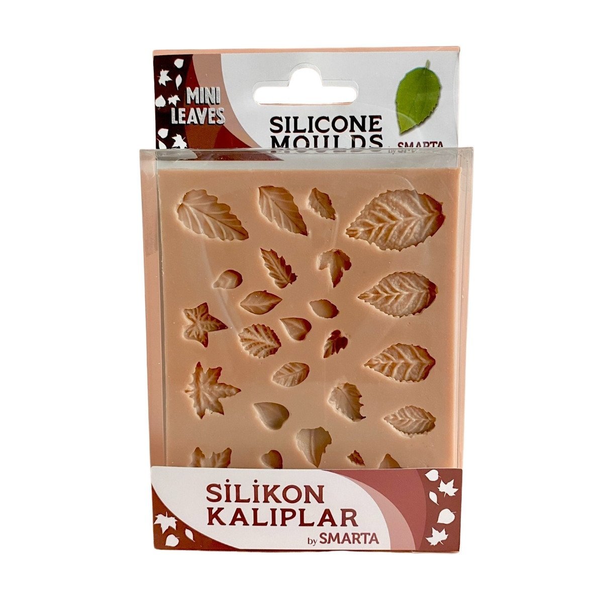 Smarta Silikon Kalıplar Minik Yapraklar 100x130x15mm