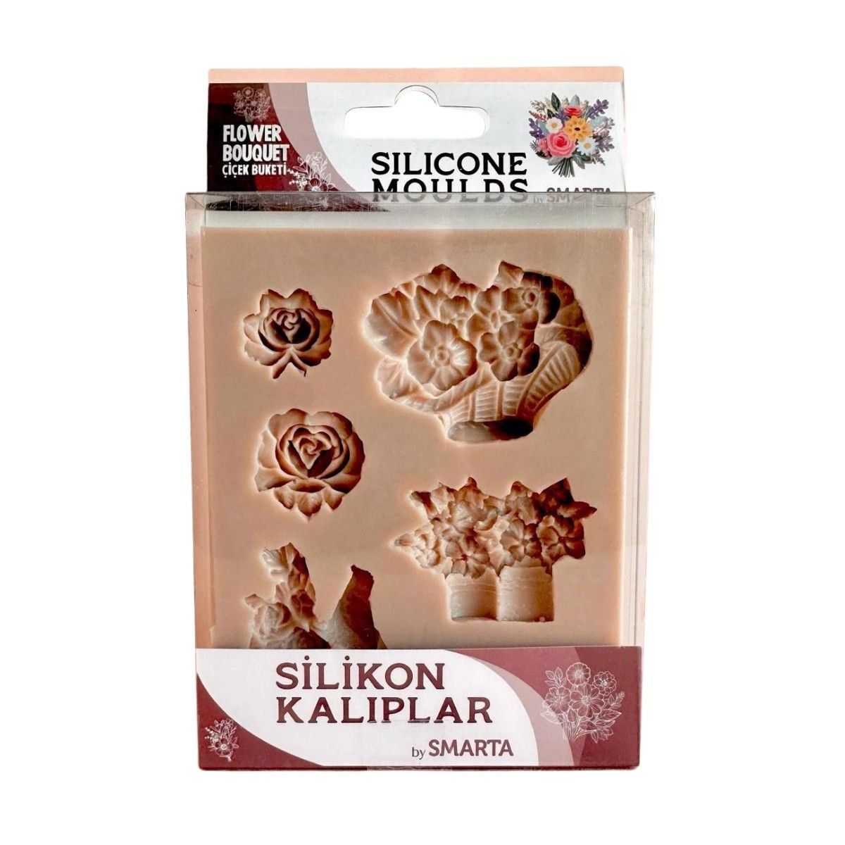 Smarta Silikon Kalıplar Çiçek Buketi 100x130x15mm