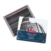 Derwent Graphic Dereceli Karakalem 24'lü Set 9b 9h Arası Tonlar