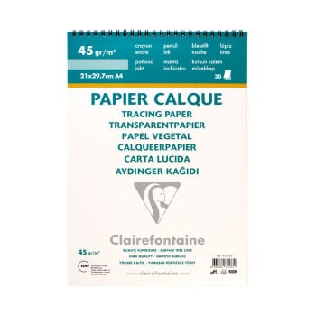 Clairefontaine Calque Aydinger Defter Spiralli A4 45gr 30yp