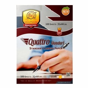 Factory&Genuine Quattro Karbon Kağıdı 42x30cm 100lü Standart Sarı