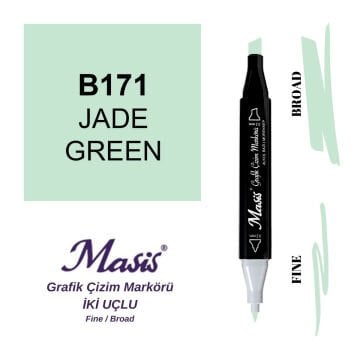 Masis Twin Çift Uçlu Marker Kalemi 171 Jade Green