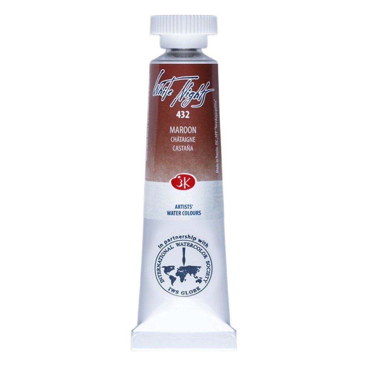 White Nights Watercolor Tüp Sulu Boya 10ml 432 Maroon