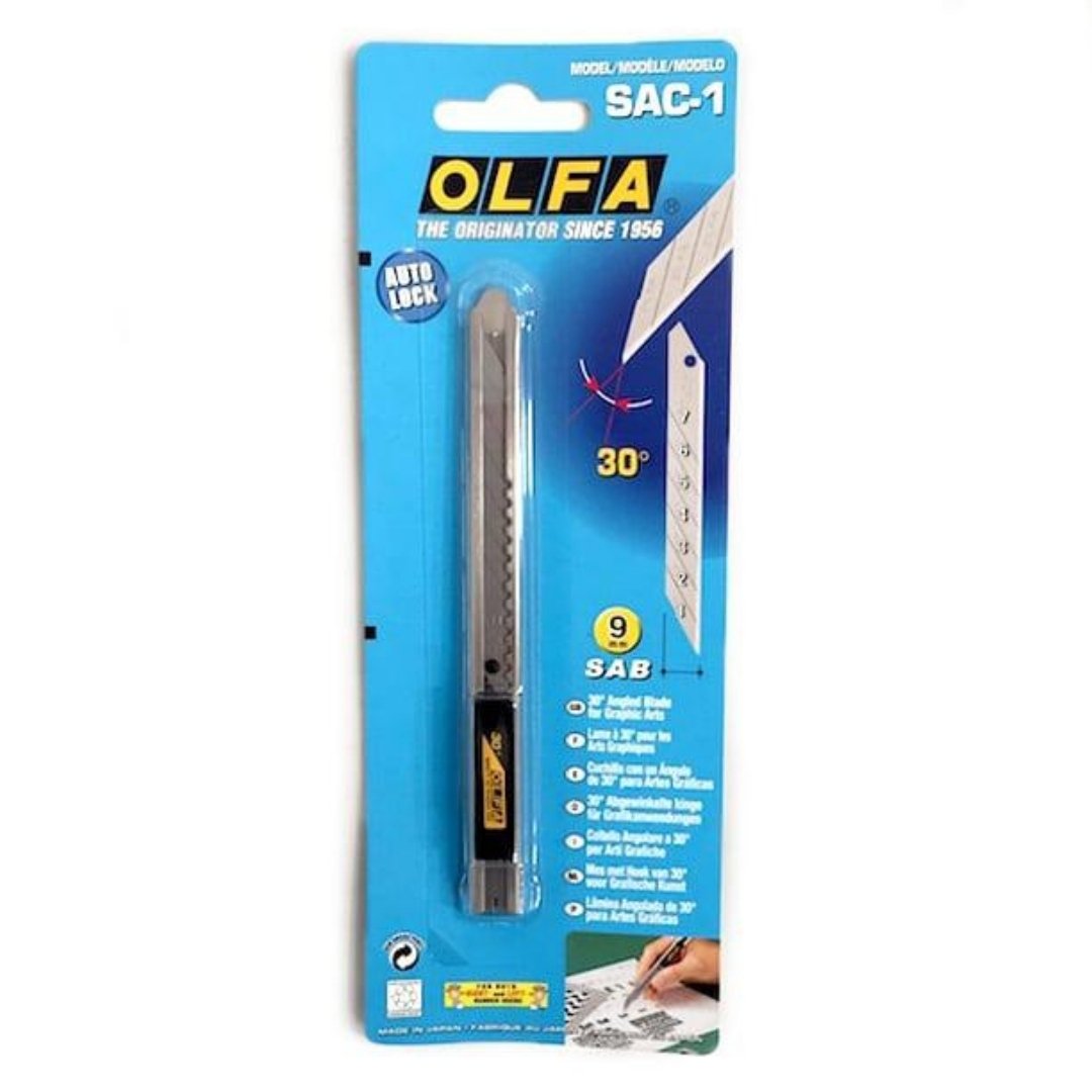 Olfa Maket Bıçağı Dar Metal 9mm 30°