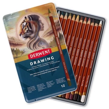 Derwent Drawing Kuru Boya Kalem Seti 12li