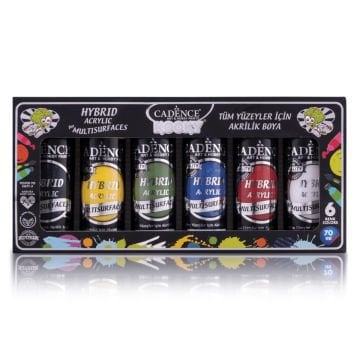 Cadence Kooky Akrilik Boya Seti 6x70ml Hybrid