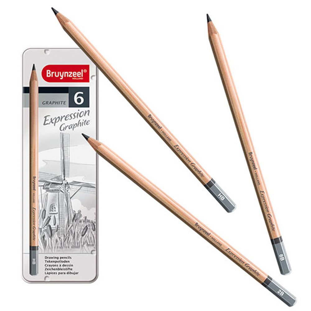 Bruynzeel Expression Graphite Dereceli Karakalem Seti 6'lı