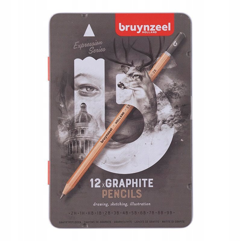 Bruynzeel Expression Graphite Dereceli Karakalem Seti 12'li - 575