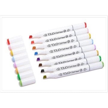 Superior Touch Soft Head MS-888 Twin Marker Kalem Seti 12 Renk