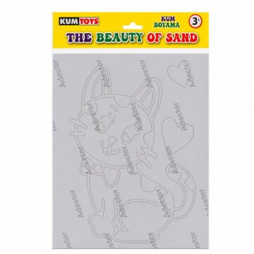Kumtoys Kum Boyama Set 23x33cm Kedi