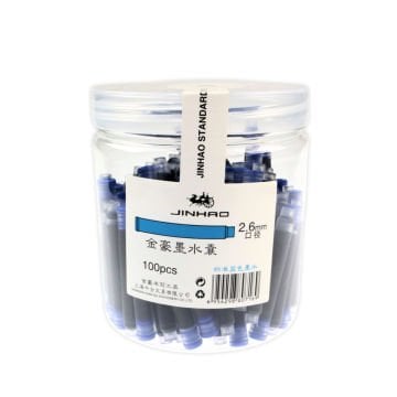 Jinhao Dolmakalem Mürekkep Kartuşu 2.6mm 100lü Royal Blue