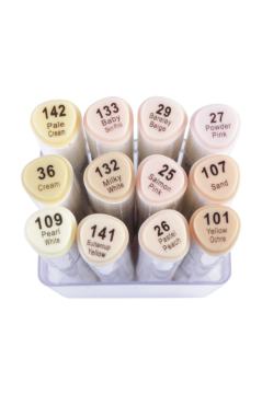 Superior Touch Soft Head MS-888 Twin Marker Kalem Seti 12 Ten Renk