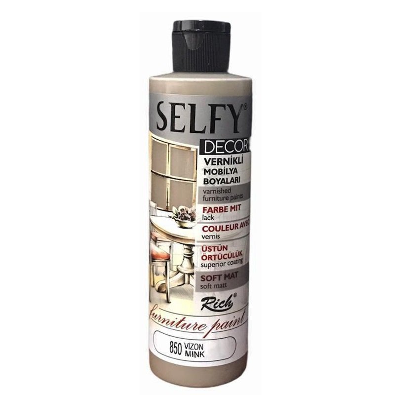 Rich Selfy Decor Vernikli Mobilya Boya 240cc 850 Vizon