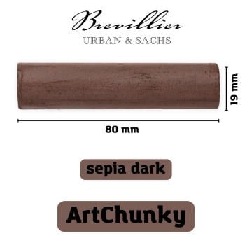 Kömür Çubuk Yuvarlak 18x80mm Sepia Dark