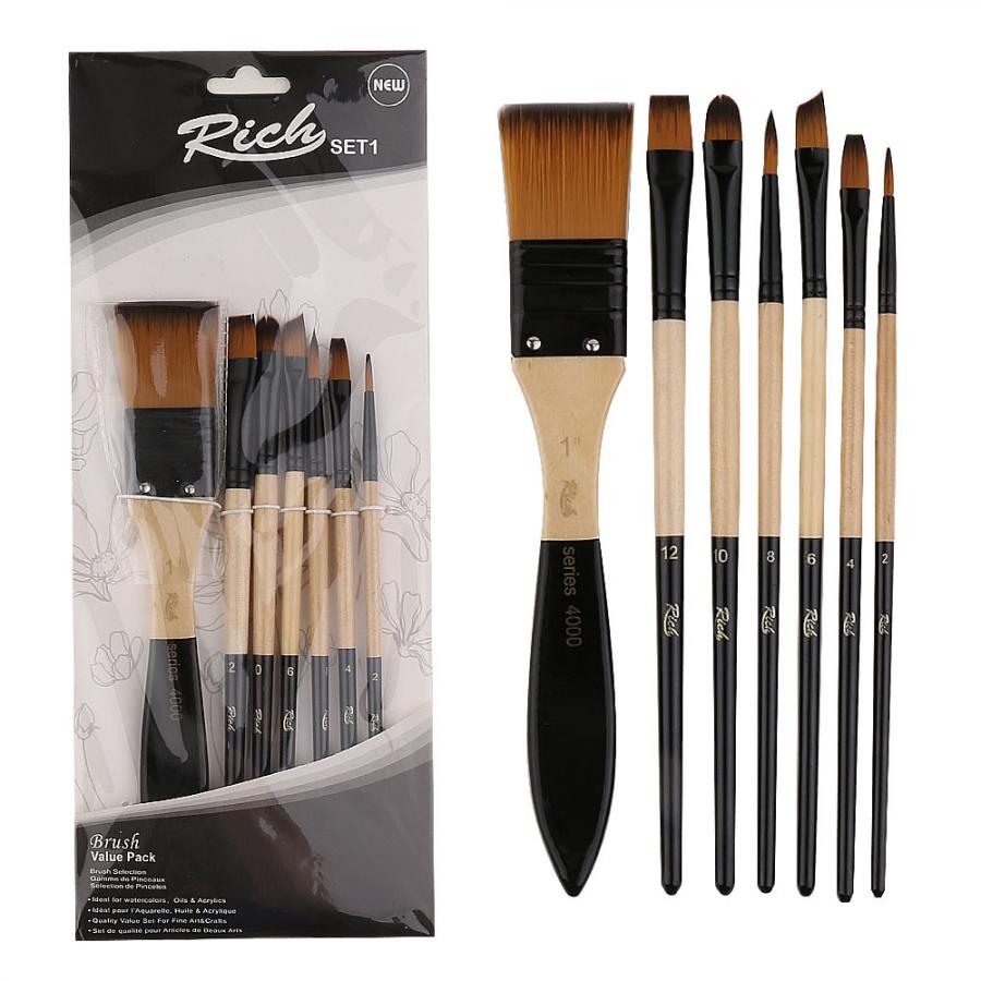 Rich Profesyonel Karma Fırça Seti 7li - 359,00 TL | Hakikat Kırtasiye