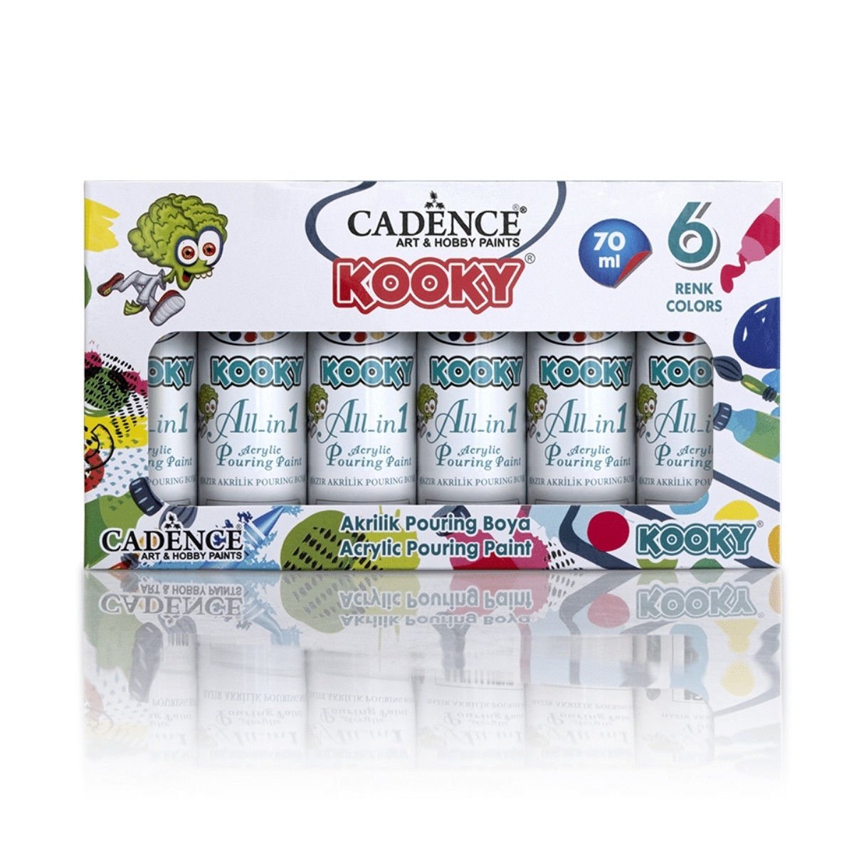 Cadence Kooky Pouring Boya Seti 6x70ml