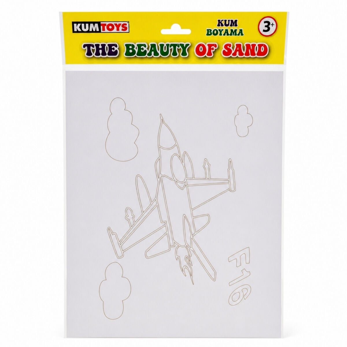 Kumtoys Kum Boyama Set 23x33cm Uçak F16