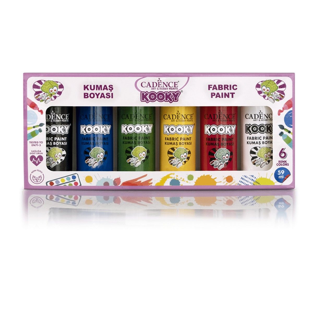 Cadence Kooky Kumaş Boya Seti 6x59ml