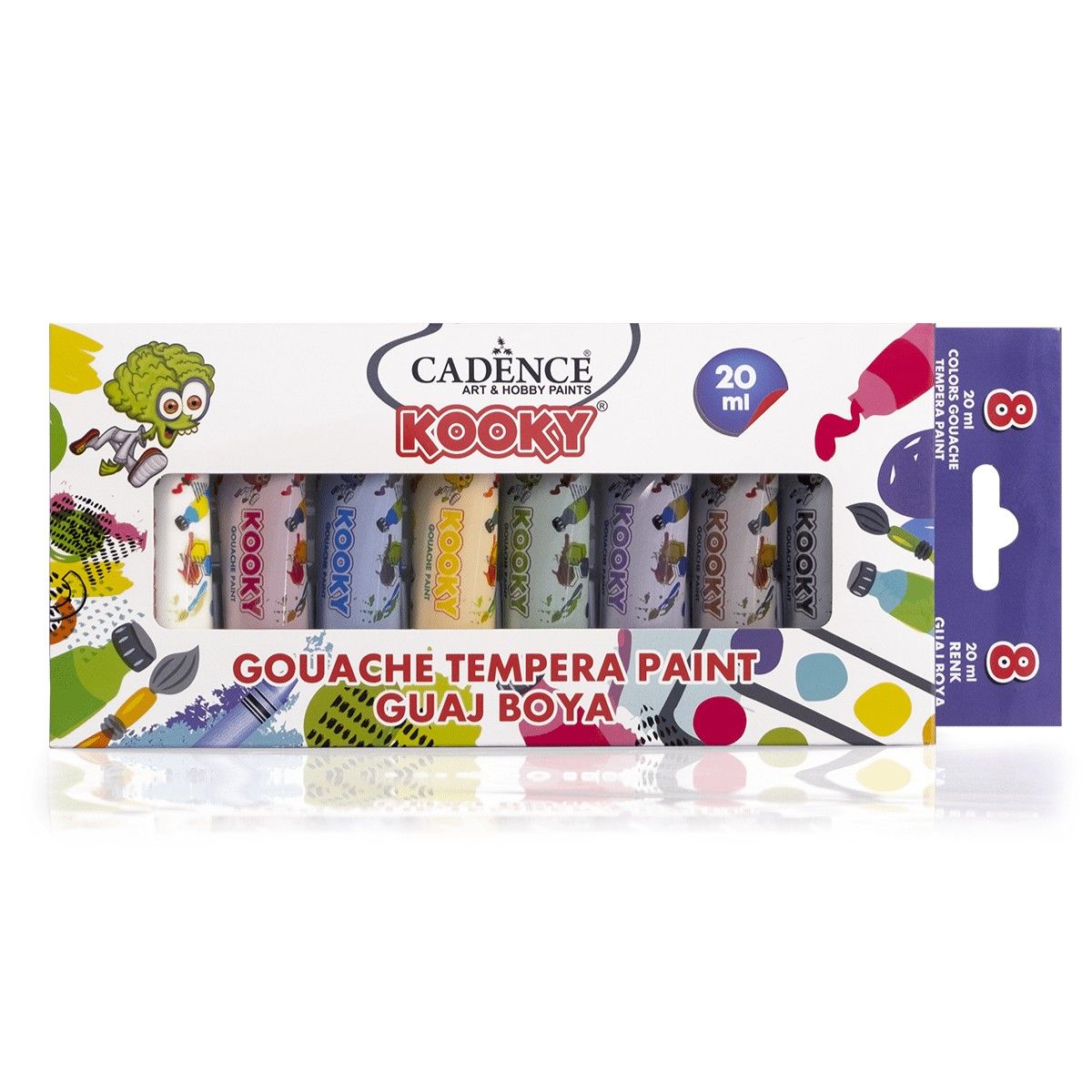 Cadence Kooky Guaj Boya (Tempera) Seti 8x20ml - 290,00 TL