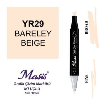 Masis Twin Çift Uçlu Marker Kalemi 29 Barely Beige
