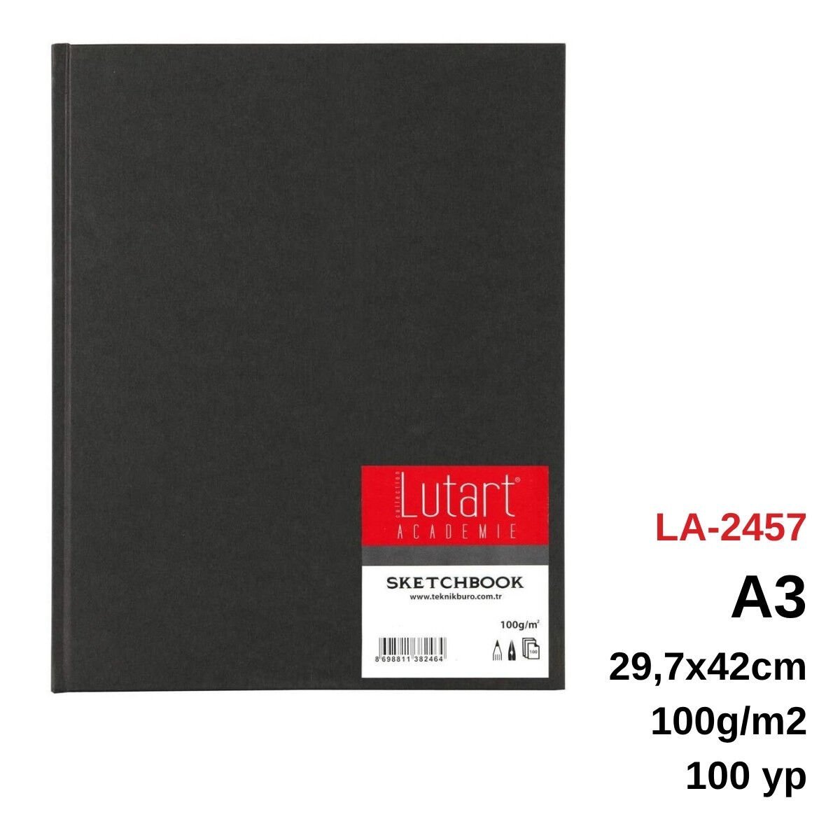 Lutart Academie Sketchbook A3 100gr 100yp