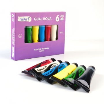 miArt Guaj Boya Seti 6x15ml Tüp