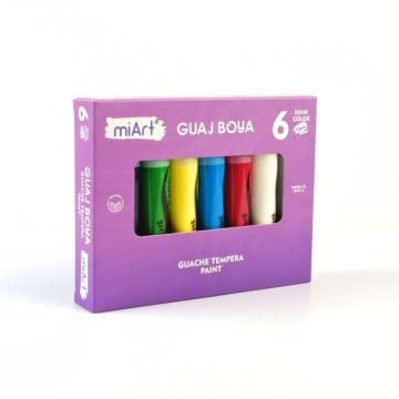 miArt Guaj Boya Seti 6x15ml Tüp