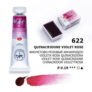 White Nights Watercolor Tüp Sulu Boya 10ml 622 Quinacridone Violet Rose
