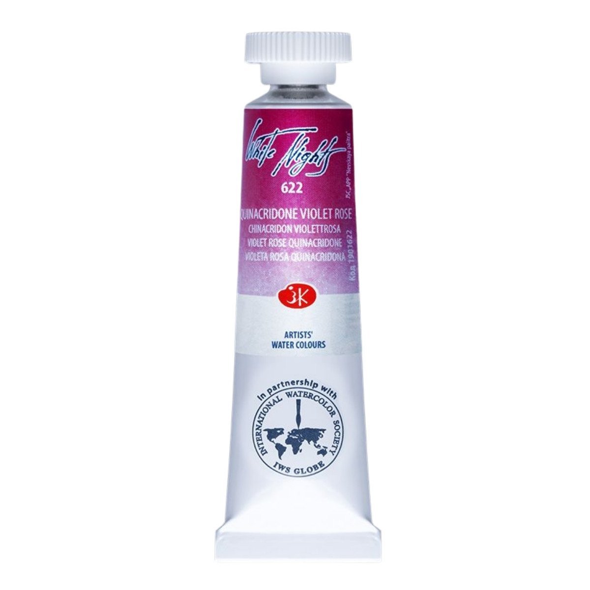 White Nights Watercolor Tüp Sulu Boya 10ml 622 Quinacridone Violet Rose
