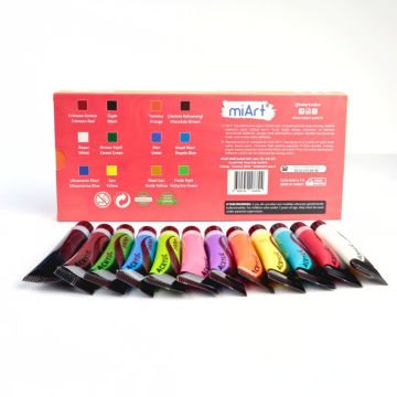 miArt Akrilik Boya Seti 12x15ml Tüp