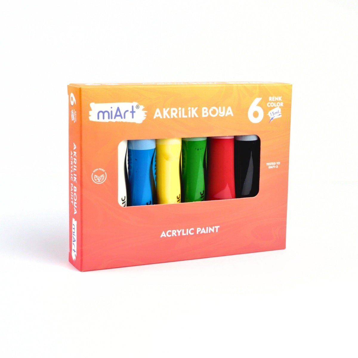 miArt Akrilik Boya Seti 6x15ml Tüp