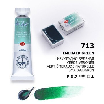White Nights Watercolor Tüp Sulu Boya 10ml 713 Emerald Green
