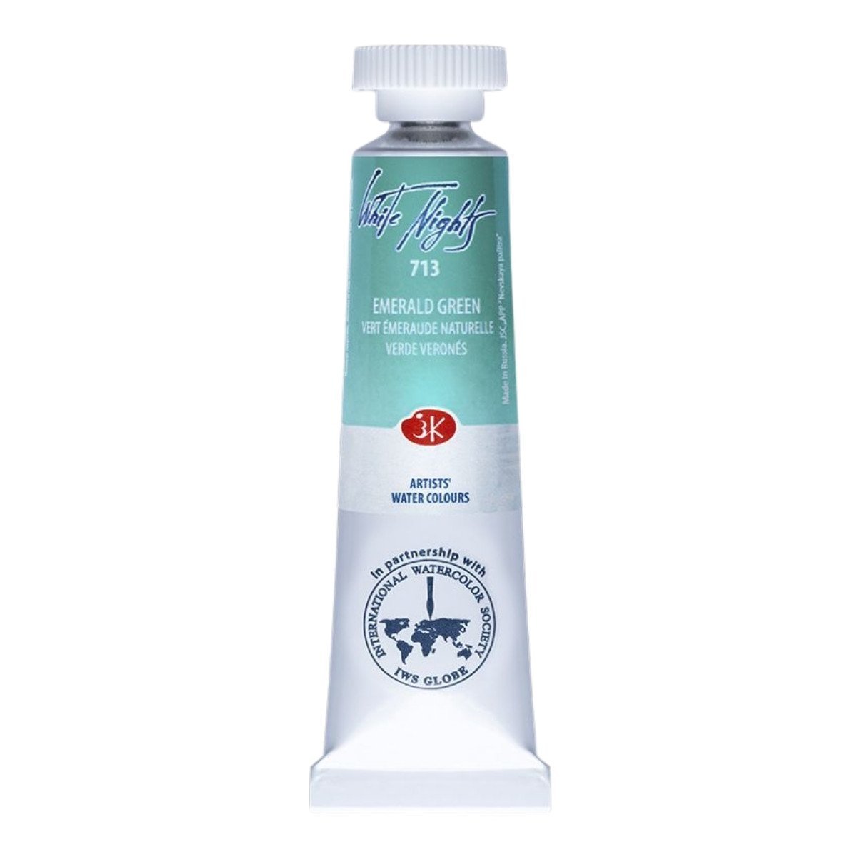 White Nights Watercolor Tüp Sulu Boya 10ml 713 Emerald Green