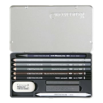 Cretacolor Artino Graphite Eskiz Seti 10 Parça Metal Kutu