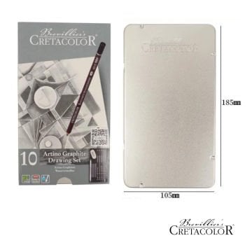 Cretacolor Artino Graphite Eskiz Seti 10 Parça Metal Kutu