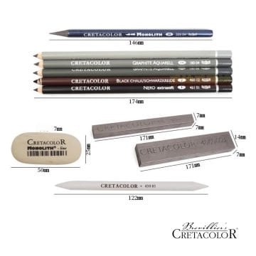Cretacolor Artino Graphite Eskiz Seti 10 Parça Metal Kutu
