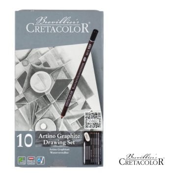 Cretacolor Artino Graphite Eskiz Seti 10 Parça Metal Kutu