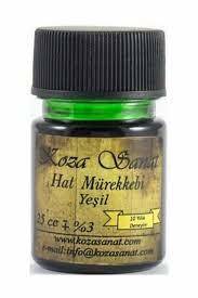 Koza Sanat Hat Mürekkebi 25cc Yeşil