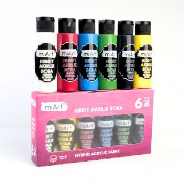 miArt Akrilik Boya Seti 6x70ml Hibrit