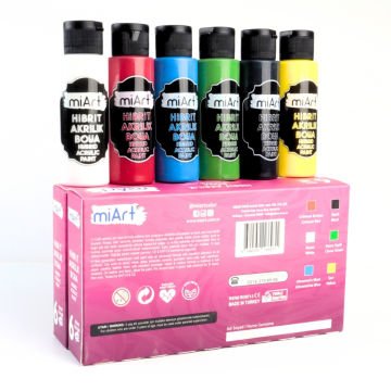 miArt Akrilik Boya Seti 6x70ml Hibrit