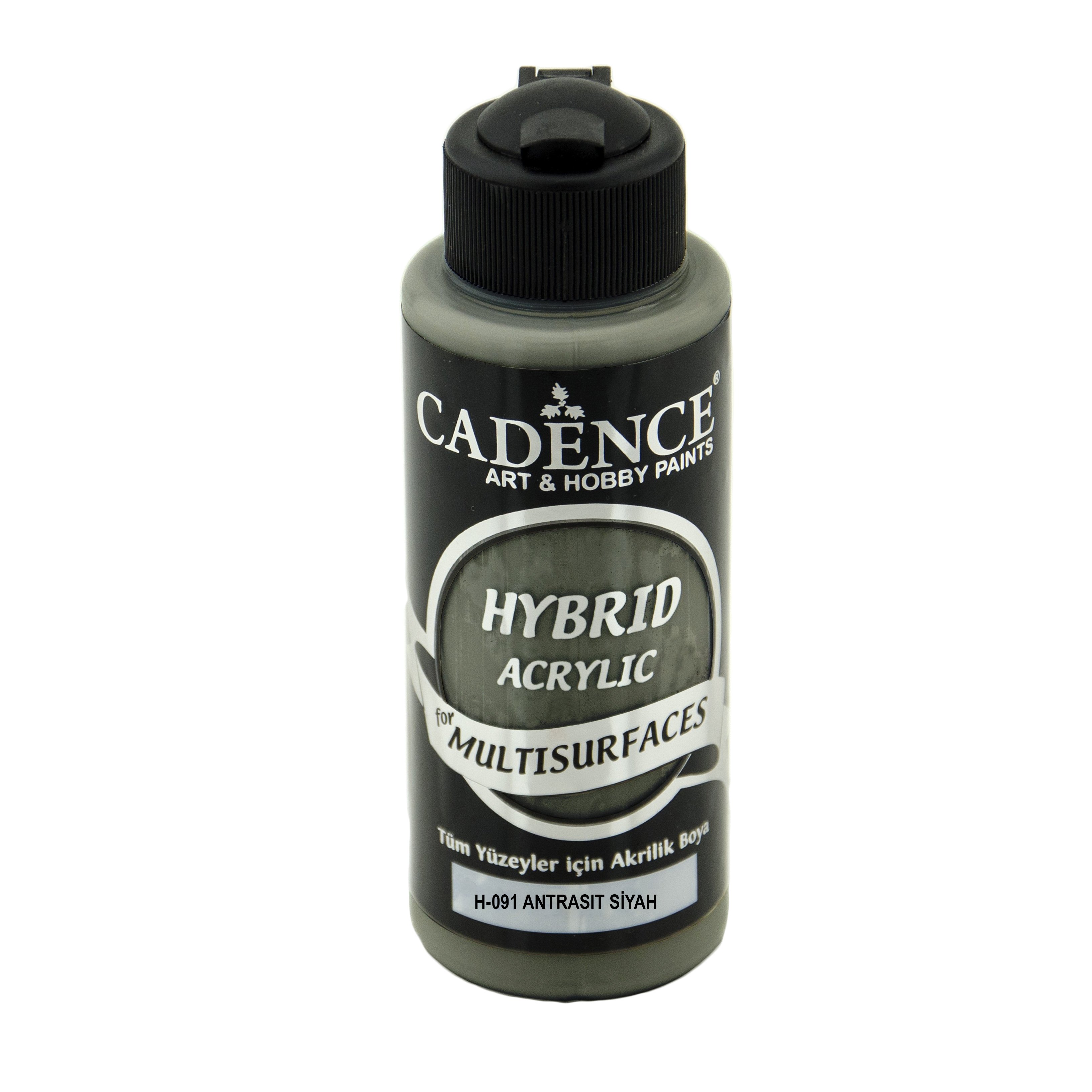 Cadence Hybrid Multisurface Akrilik Boya 120ml H-091 Antrasıt Siyah