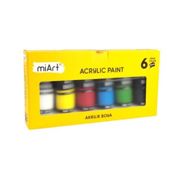 miArt Akrilik Boya Seti 6x75ml Tüp