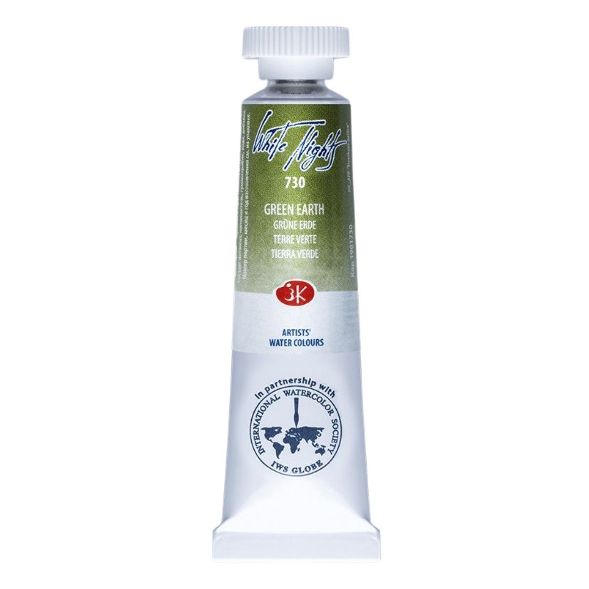 White Nights Watercolor Tüp Sulu Boya 10ml 730 Green Earth