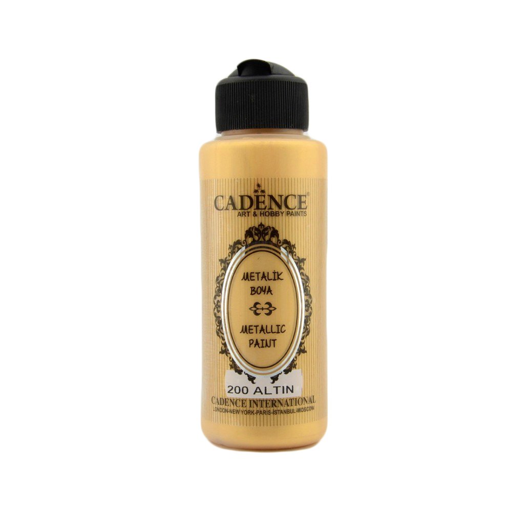 Cadence Metalik Boya 120ml 200 Altın