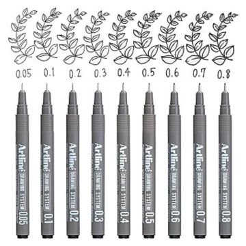Artline Drawing System Teknik Çizim Kalemi 0.5 Siyah