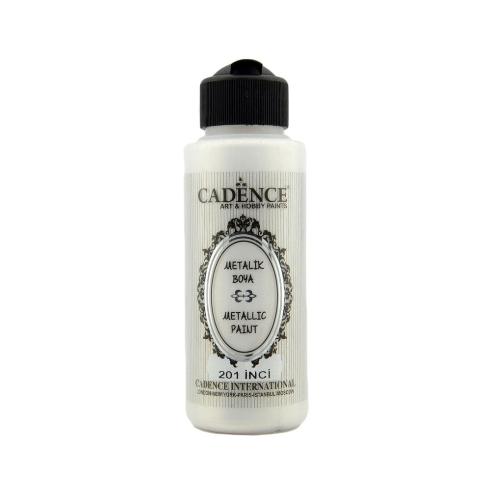 Cadence Metalik Boya 120ml 201 İnci
